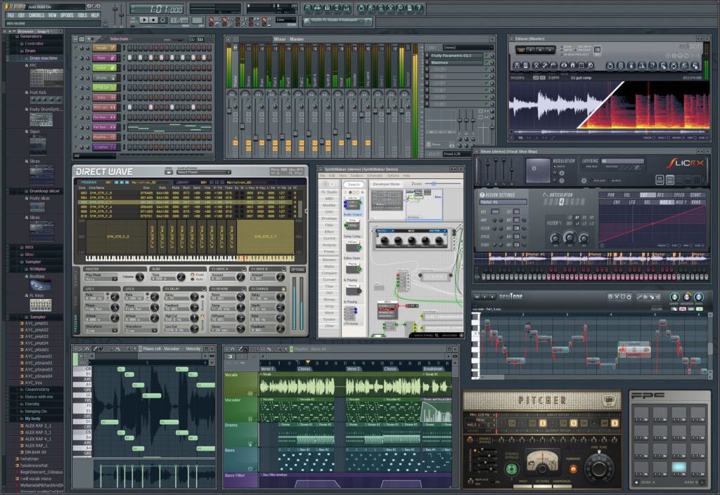 FL Studio, music production software.